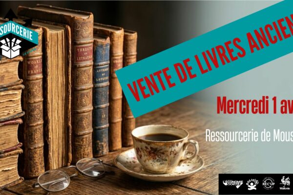 Vente de LIVRES ANCIENS le 1er avril à mouscron